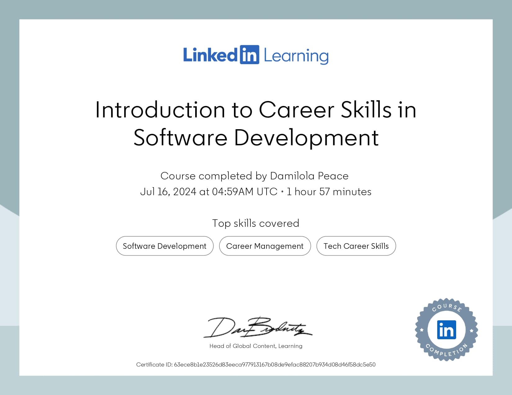 Digital for All Challenge 2.0 — Software Development certificate